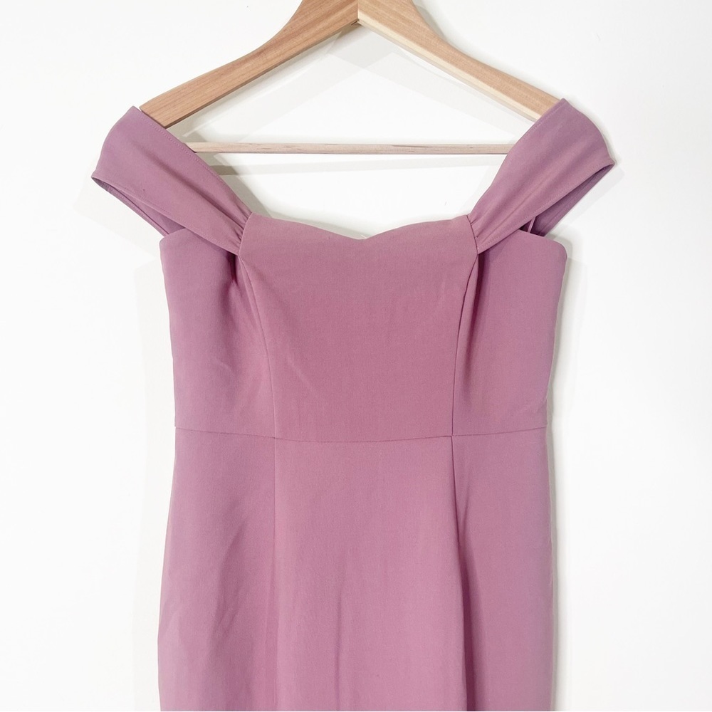 Likely Pink Mauve Off Shoulder Mermaid Bartolli Gown Dress in Nostalgia Rose - Picture 4 of 9